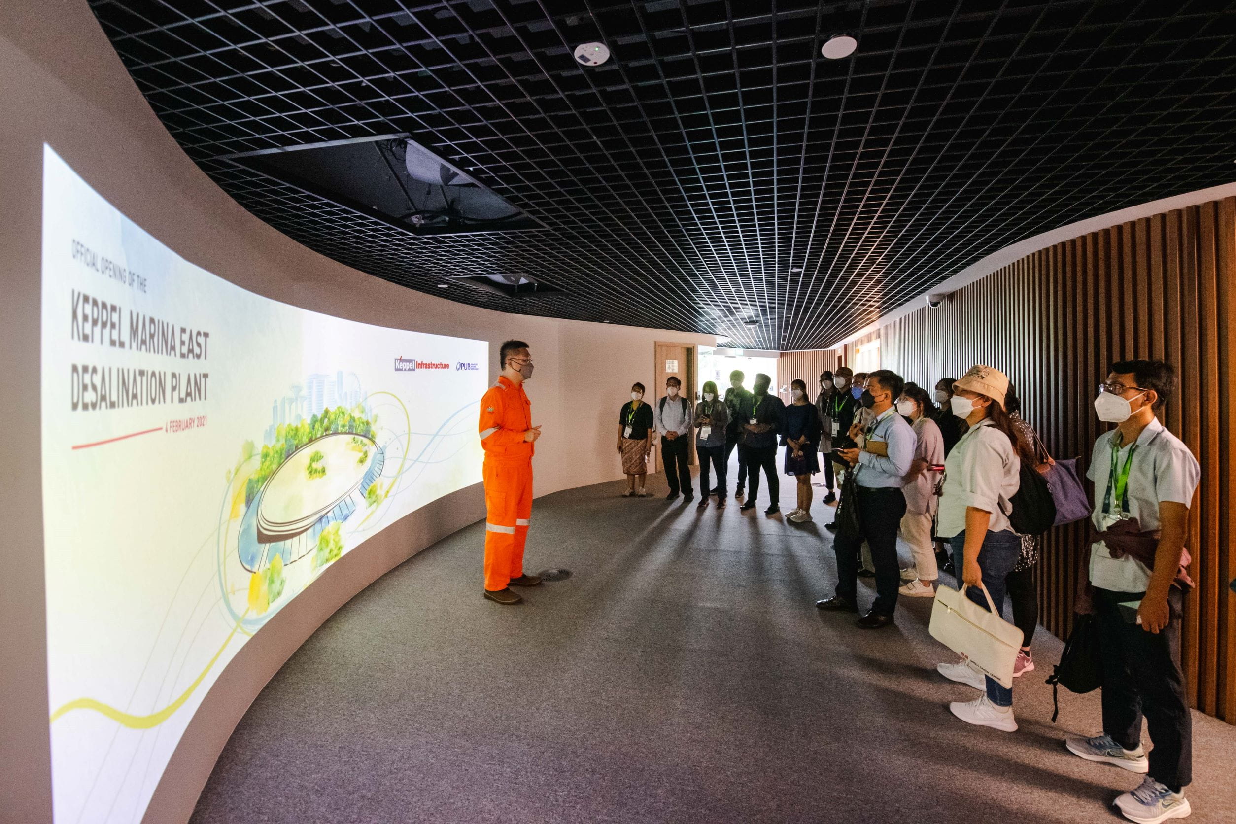 The Fellows on an exclusive tour of the Keppel Marina East Desalination Plant 